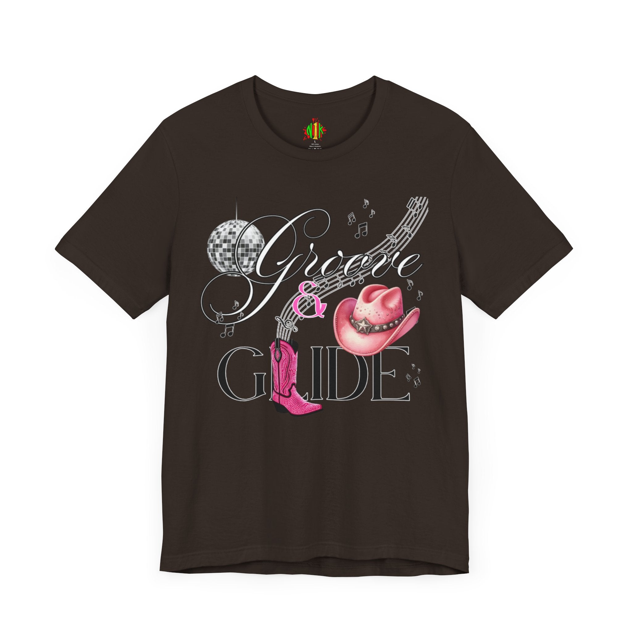 Groove and Glide Graphic Tee - Unisex Short Sleeve T-Shirt for Music Lovers